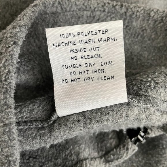 MENS UNITED STATES OLYMPIC COMMITTEE USA GRAY MOCK NECK FLEECE FULL ZIP VEST XL - Picture 8 of 8